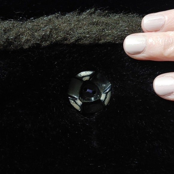 Vtg Black Faux Fur Long Coat Size 10 - Picture 5 of 15